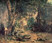 Gustave Courbet A Thicket of Deer at the Stream of Plaisir Fountaine china oil painting artist